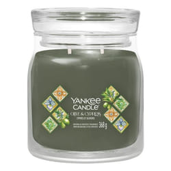Yankee Candle 2642887E bougie en cire Rond Cypress, Olive Vert, Transparent 1 pièce(s)