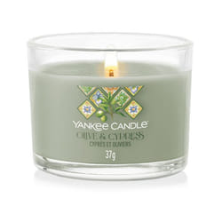 Yankee Candle 2642891E bougie en cire Rond Cypress, Olive Vert, Transparent 1 pièce