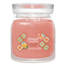 Yankee Candle Capri Glow bougie en cire Rond Orange, Transparent 1 pièce(s)