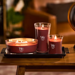 WoodWick Rouge Oud bougie en cire Autres Rouge, Transparent, Bois 1 pièce(s) - Vue supplémentaire 4