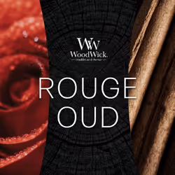 WoodWick Rouge Oud bougie en cire Autres Rouge, Transparent, Bois 1 pièce(s) - Vue supplémentaire 2
