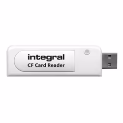 Integral USB2.0 CARDREADER SINGLE SLOT CF, CF, CF Type II, Blanc, Windows Vista, 7, 8, 10, Mac OS X+ &amp; Linux, USB 2.0, US ...
