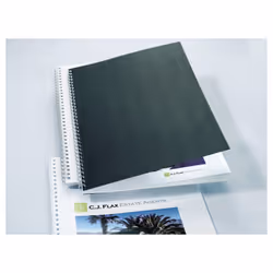 GBC Plats de couverture LinenWeave 250 g/m² noir (100)