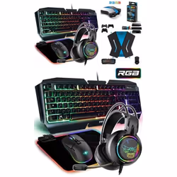Pack de périphériques gaming - GAMER PRO-ULTIMATE - MKH5 - RGB - USB - Filaire