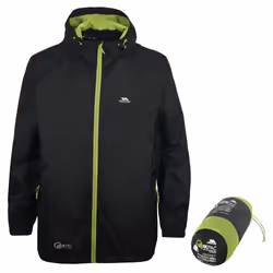 Veste imperméable à capuche zipée Trespass Qikpac