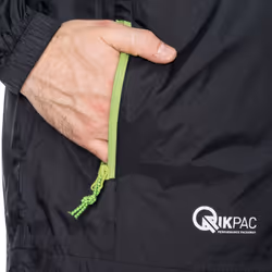 Veste imperméable à capuche zipée Trespass Qikpac