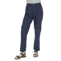 Pantalon de randonnée convertible Trespass Rambler pour femme - Bleu - résistant aux rayons UV