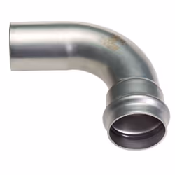 coude inox 316 à sertir MF APPLICATION Raccord à sertir pour tubes inox, installations eau potable, sanitaire eau chaude, cha ...