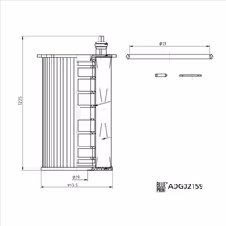 Filtre à huile BLUE PRINT ADG02159 - Vue supplémentaire 5