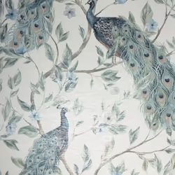 Papier peint - ARTHOUSE - Keeka Bleu - 1005 m x 53 cm - Motif paon - Lavable