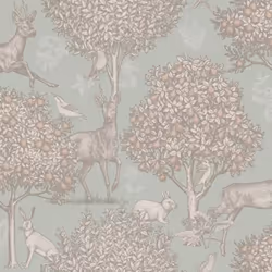 Papier Peint - ARTHOUSE - 924606 - Scène de forêt - Vert sauge - 10 m x 053 m