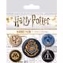Badges - Pyramid International - Hogwarts - Pack de 5 - Diamètre 25 cm et 38 cm - Mixte