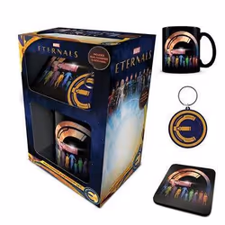 Coffret cadeau mug, dessous de verre et porte-clés Pyramid The Eternals