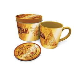 Coffret cadeau - Zelda - Mug 370ml - Sous-verre - Boîte métal - Idée cadeau originale