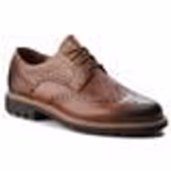 Chaussures À Lacets En Cuir Beige Pour Homme