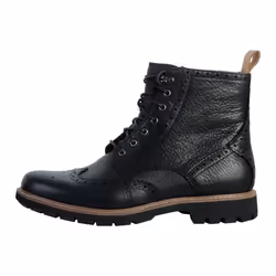 Bottes - CLARKS - Batcombe Lord - Cuir - Noir - Lacets