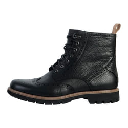 Bottes - CLARKS - Batcombe Lord - Cuir - Noir - Lacets