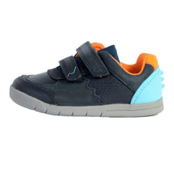 Basket Clarks enfant Rex Quest T - Navy Combi