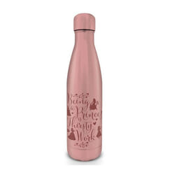 Bouteille deau - DISNEY PRINCESS - Thirsty Work - Métal - Rose - 540ml