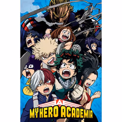 Pyramid International My Hero Academia (Cobalt Blast Group), Bande dessinée, My Hero Academia, Rectangle, Multicolore, 61 x 9 ...