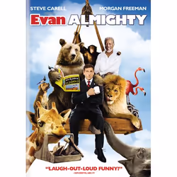 Universal Evan Almighty, DVD, PG, Anglais, Comédie, Famille, Fantaisie, 2D, Steve Carell, Morgan Freeman