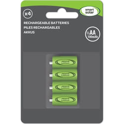 Lot de 4 Piles Rechargeables Ni-MH 2/3 AA 200mAh 1.2V pour lampes solaires