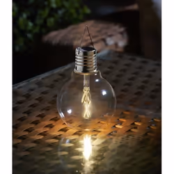 Lampe solaire - SMART SOLAR - Eureka - Vintage - 20 cm - LED blanc chaud - Autonome