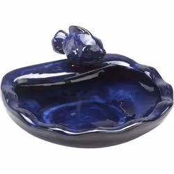 Fontaine Solaire - SMARDTV - Poisson - Céramique - Bleu - 16 x 37 x 32 cm