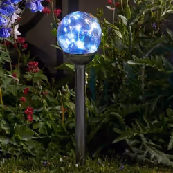 Balise solaire - SMART SOLAR - Opal - Verre irisé - 10 LEDs - Autonome et décorative