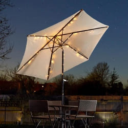 Guirlande solaire - SMART SOLAR - 72 LEDs - Blanc chaud - Autonome - Décoration parasol