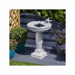 Fontaine solaire Bain dOiseaux aspect pierre