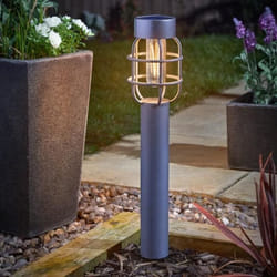 Borne solaire - SMART SOLAR - Anglia 365 - Gris anthracite - 15 lumens - Vintage