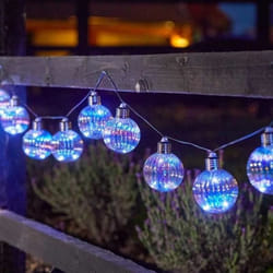Guirlande solaire - SMART SOLAR - Opal - 10 boules effet irisé - LED - 4.7 mètres