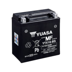 Yuasa - Batterie moto YTX16-BS 12V 14.7AH 230A