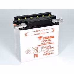 YUASA 12N9-3A Batterie sans pack acide, taille 135 mm