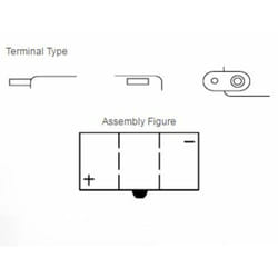 YUASA 6N12A-2C Batterie sans pack acide