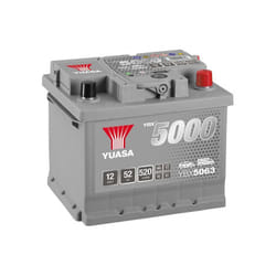 Yuasa - Batterie Silver YBX5063 12v 52ah 520A Hautes performances LB1D