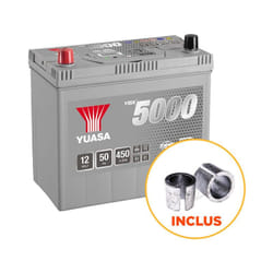 Batterie Yuasa Silver YBX5057 12v 50ah 450A Hautes performances B24G+J