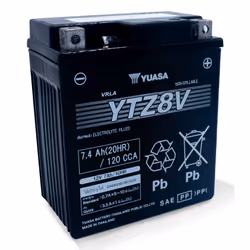 Yuasa YTZ8V batterie de véhicule Mat de verre absorbé 7,4 Ah 12 V 120 A Moto