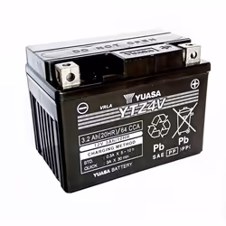 Yuasa YTZ4V, Mat de verre absorbé, 3,2 Ah, 12 V, 130 A, Moto, Sans entretien