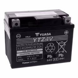 Yuasa YTZ4V batterie de véhicule Mat de verre absorbé 3,2 Ah 12 V 130 A Moto