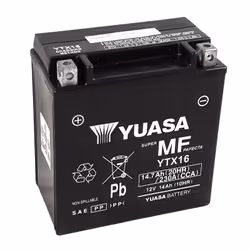YUASA YTX16 W/C Batterie sans entretien