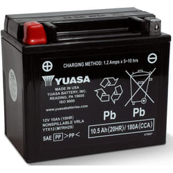 Yuasa YTX12 batterie de véhicule Sealed Lead Acid (VRLA) 10,5 Ah 12 V 180 A Moto