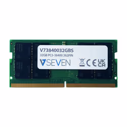 V7 V73840032GBS, 32 Go, 1 x 32 Go, DDR5, 4800 MHz, 262-pin SO-DIMM
