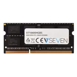 V7 4GB DDR3 PC3-10600 - 1333mhz SO DIMM Notebook Module de mémoire - V7106004GBS, 4 Go, 1 x 4 Go, DDR3, 1333 MHz, 204-pin SO- ...