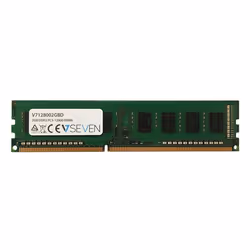 V7 2GB DDR3 PC3-12800 - 1600mhz DIMM Desktop Module de mémoire - V7128002GBD, 2 Go, 1 x 2 Go, DDR3, 1600 MHz, 240-pin DIMM, V ...