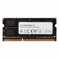 V7 8GB DDR3 PC3-14900 - 1866mhz SO DIMM Notebook Module de mémoire - V7149008GBS-LV, 8 Go, 1 x 8 Go, DDR3, 1866 MHz, 204-pin ...