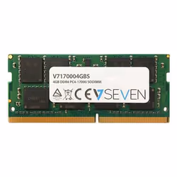 V7 4GB DDR4 PC4-17000 - 2133Mhz SO DIMM Notebook Module de mémoire - V7170004GBS, 4 Go, 1 x 4 Go, DDR4, 2133 MHz, 260-pin SO- ...
