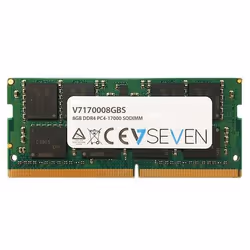 V7 8GB DDR4 PC4-17000 - 2133Mhz SO DIMM Notebook Module de mémoire - V7170008GBS, 8 Go, 1 x 8 Go, DDR4, 2133 MHz, 260-pin SO- ...