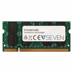 V7 1GB DDR2 PC2-5300 667Mhz SO DIMM Notebook Module de mémoire - V753001GBS, 1 Go, 1 x 1 Go, DDR2, 667 MHz, 200-pin SO-DIMM, ...